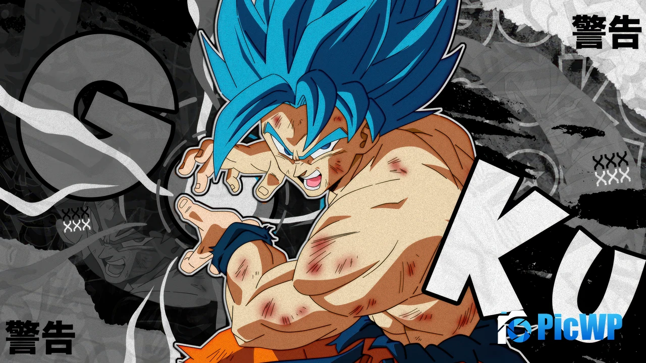Super Saiyan Blue Goku Dragon Ball Super 4K PC Wallpaper
