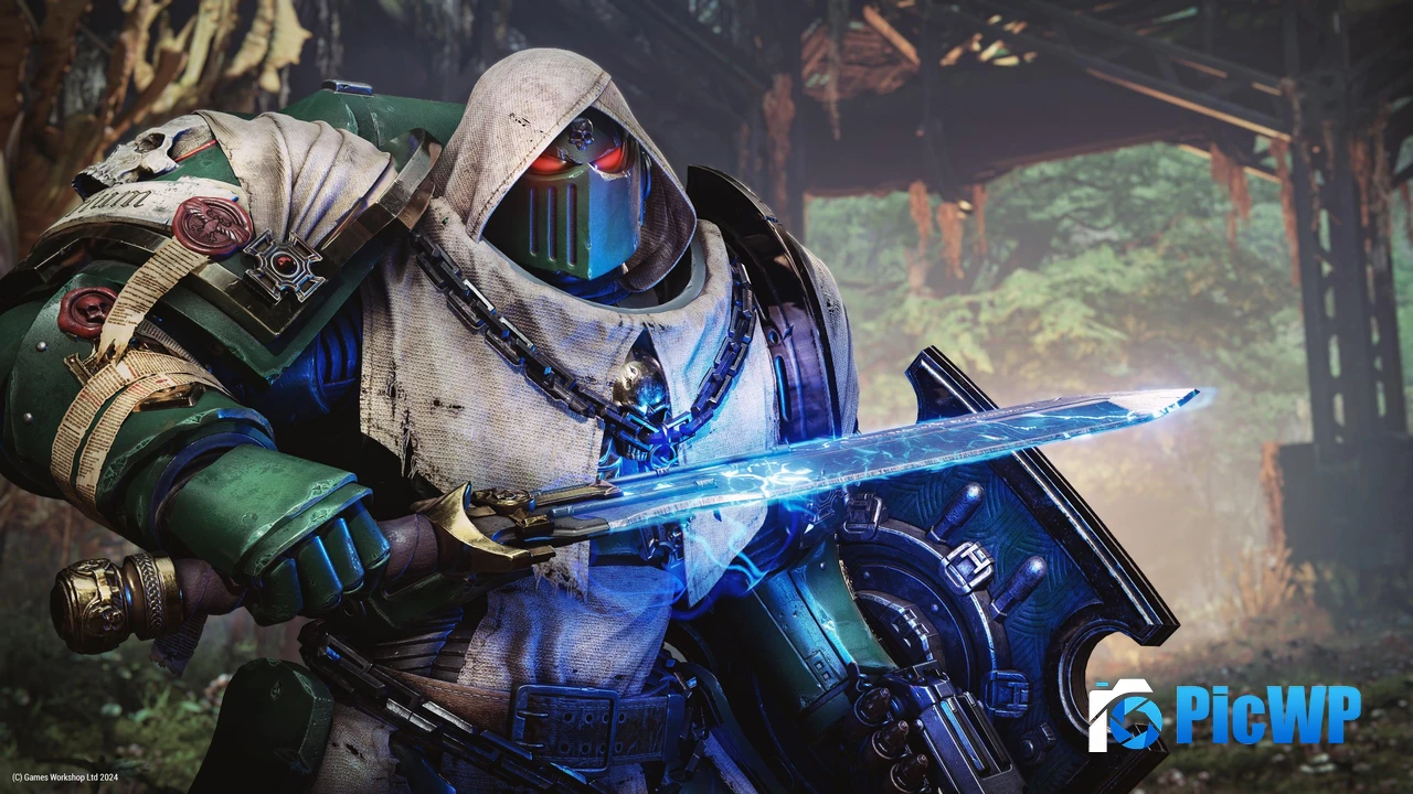 Dark Angel Bulwark Warhammer 40K Space Marine 2 4K PC Wallpaper