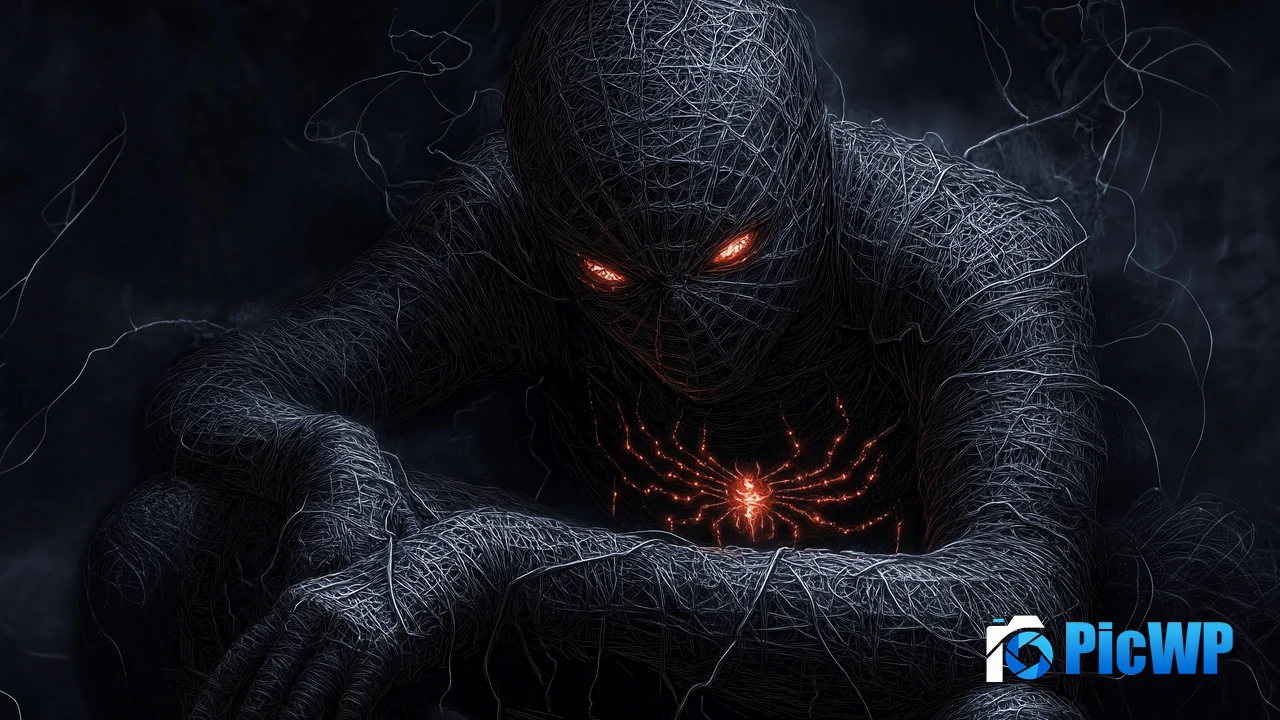 Spider-Man Dark aesthetic 4K PC Wallpaper