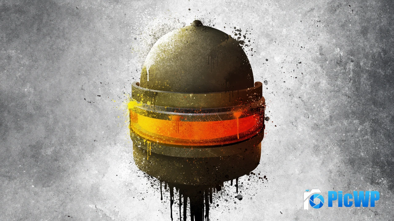 PUBG Level 3 helmet Drippy artwork 4K PC Wallpaper