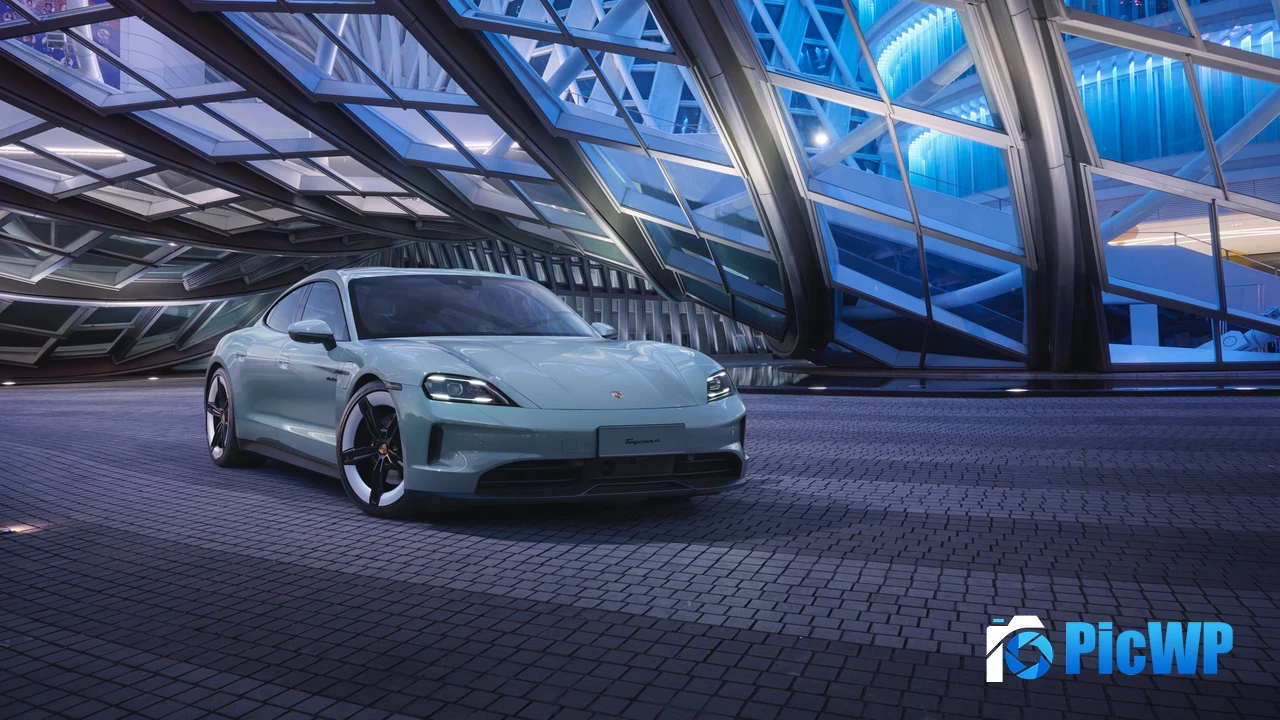 Porsche Taycan 4 2024 4K PC Wallpaper