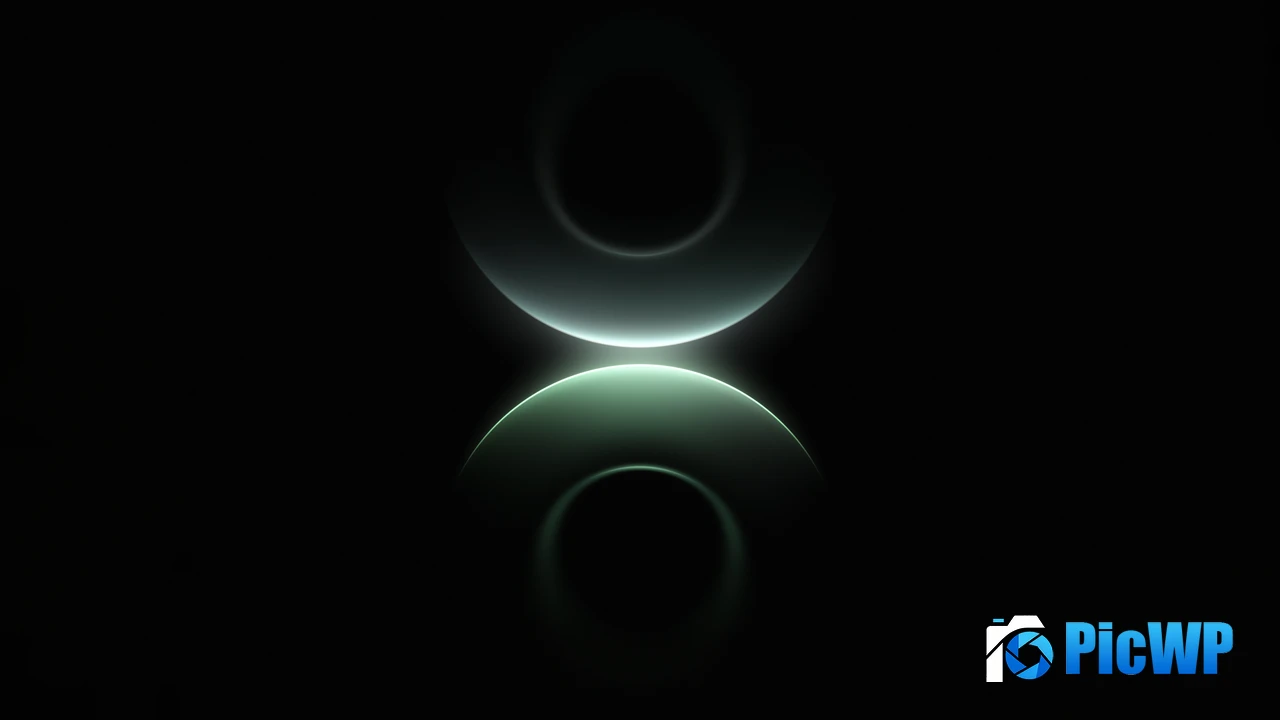Green aesthetic Rings 4K PC Wallpaper