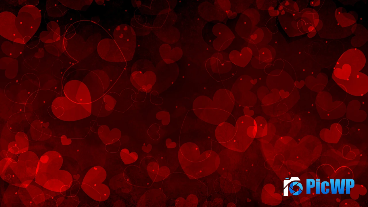 Red hearts Valentine 4K PC Wallpaper