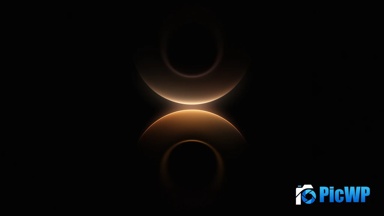 Glowing Rings 4K PC Wallpaper