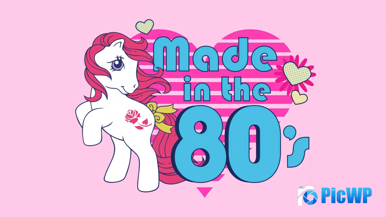 Made in the 80's Unicorn 4K PC Wallpaper