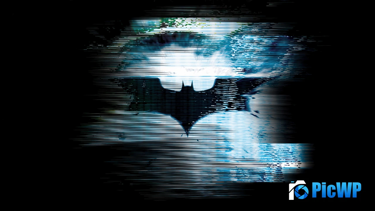 Batman sign Glitch 4K PC Wallpaper
