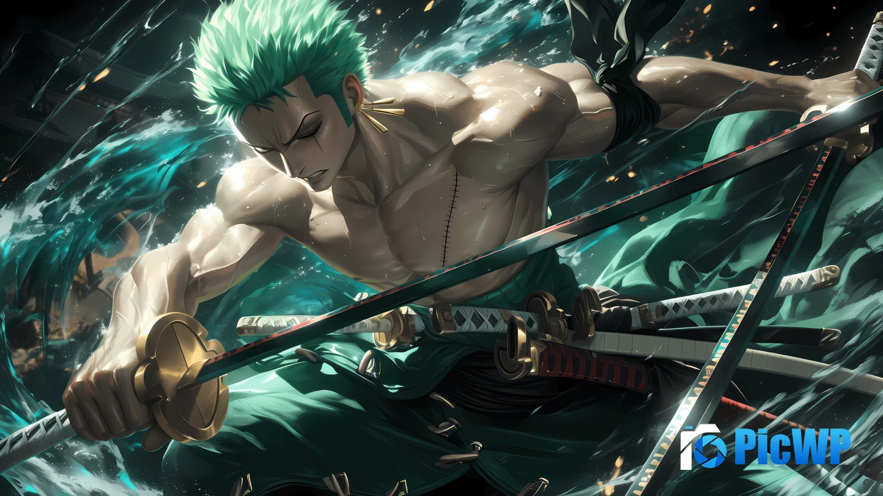 Roronoa Zoro Muscular 4K PC Wallpaper