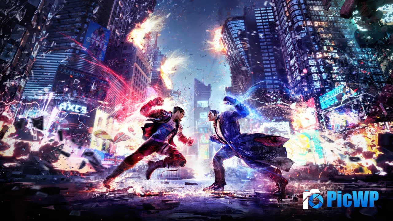 Jin Kazama vs Kazuya Mishima Tekken 8 4K PC Wallpaper