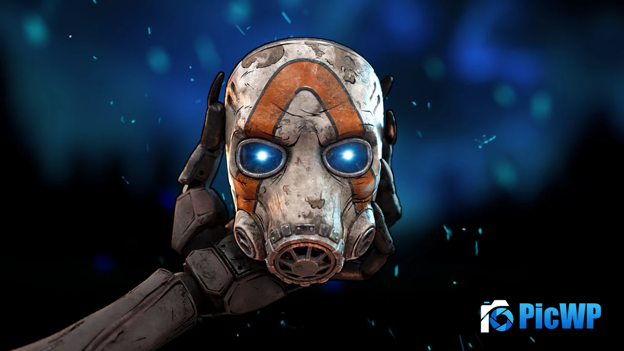 Psycho mask Borderlands 4 4K PC Wallpaper