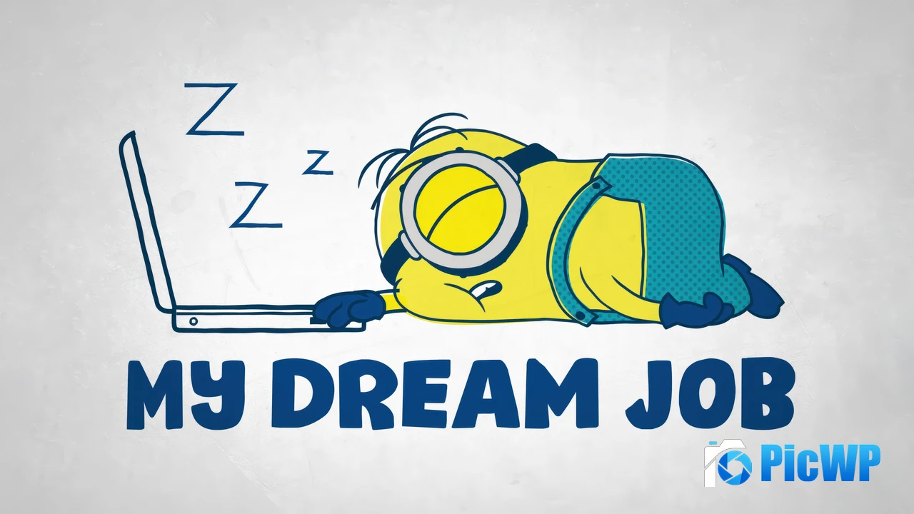 Minion Dream Job Funny 4K PC Wallpaper