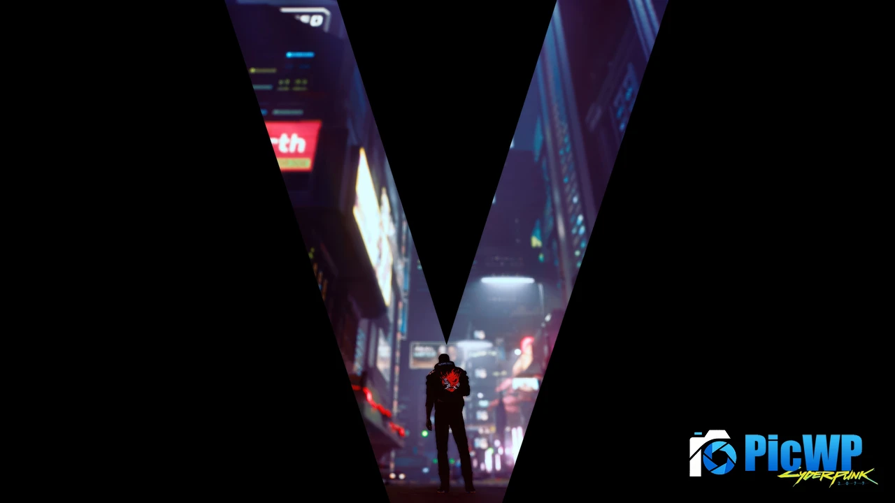 V (Cyberpunk) Poster 4K PC Wallpaper