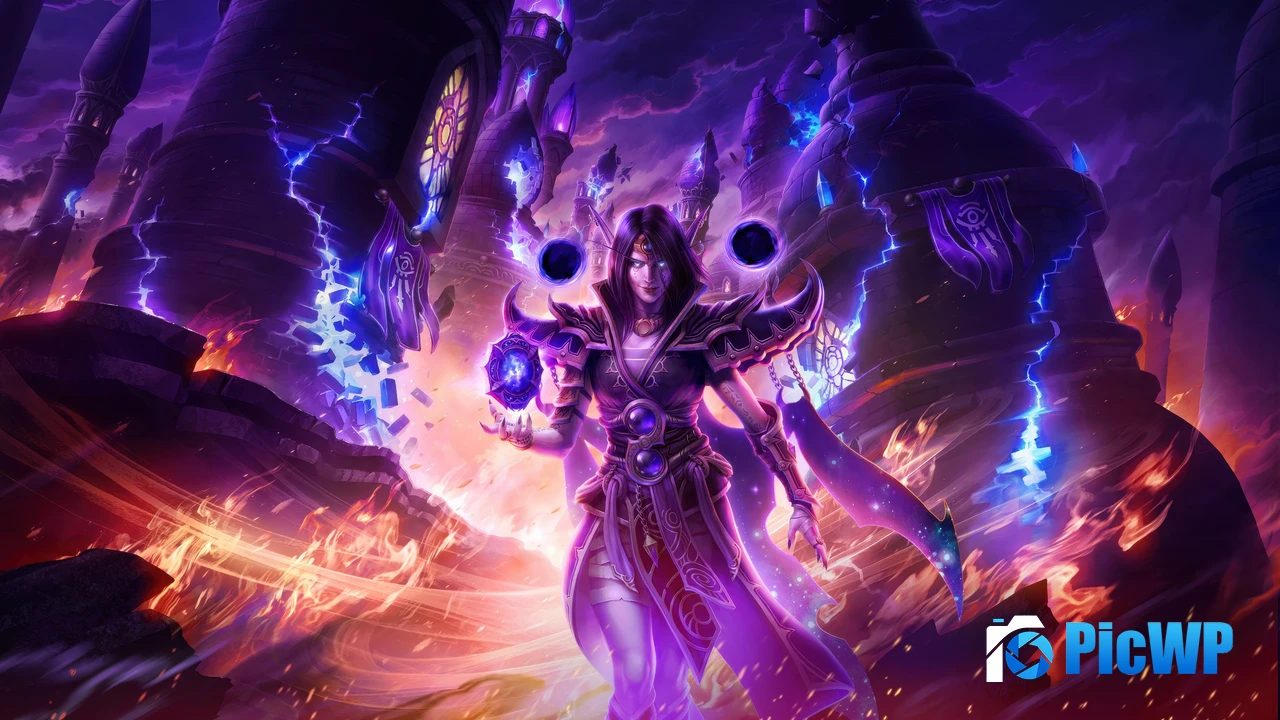 Voidweaver Shadow Priest in WOW The War Within 4K PC Wallpaper