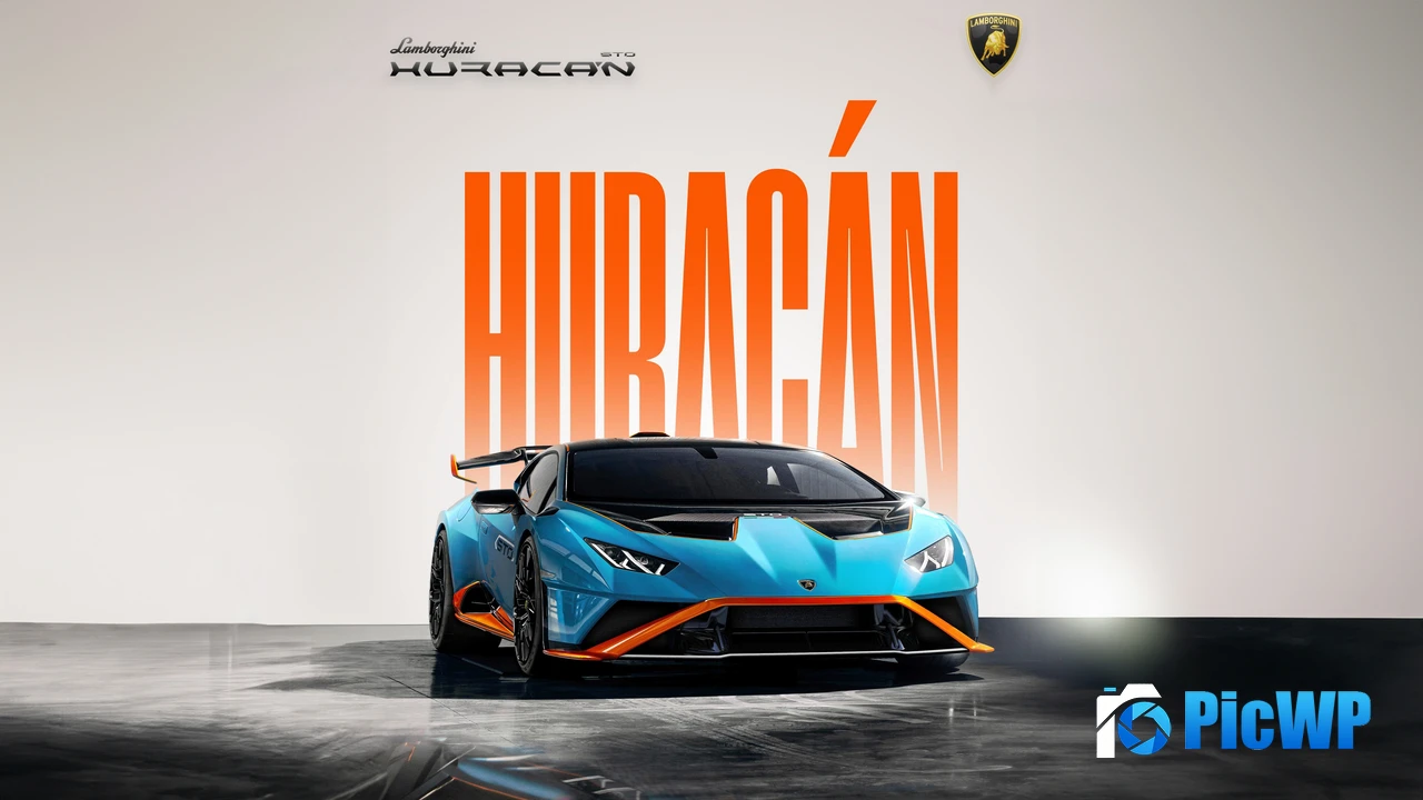 Lamborghini Huracán STO Poster 4K PC Wallpaper