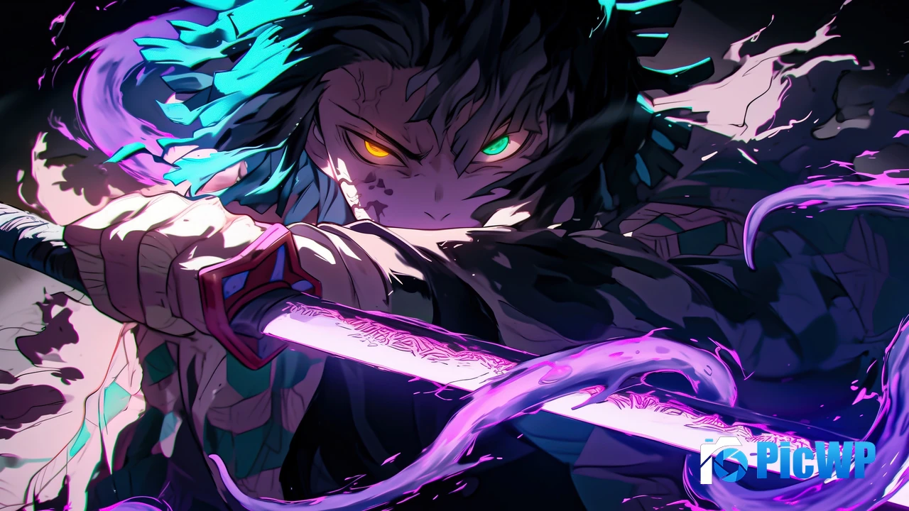 Tanjiro Kamado Colorful anime 4K PC Wallpaper