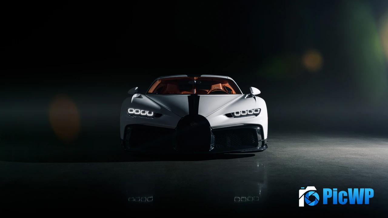 Bugatti Chiron Pur Sport Dark aesthetic 4K PC Wallpaper