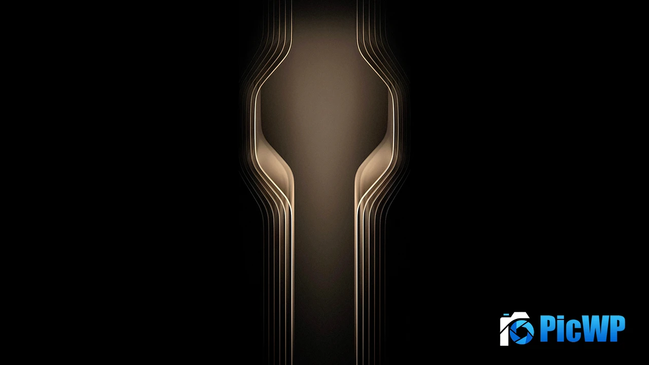 Golden Symmetry 4K PC Wallpaper