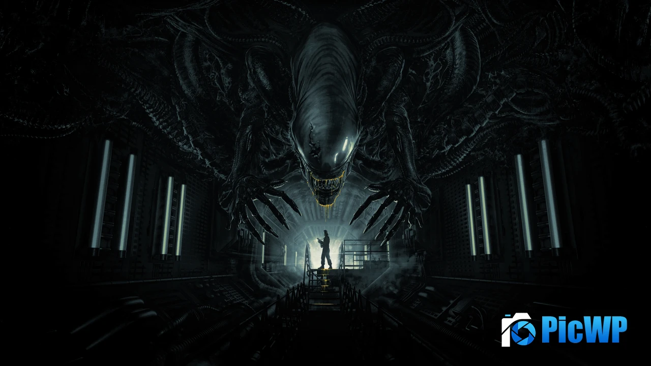 Alien: Romulus Dark theme 4K PC Wallpaper