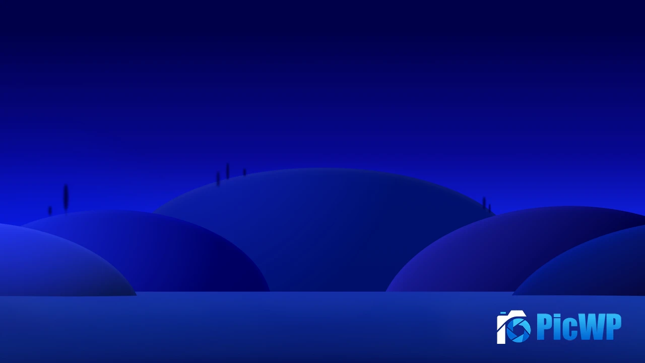 Blue aesthetic Nightscape 4K PC Wallpaper