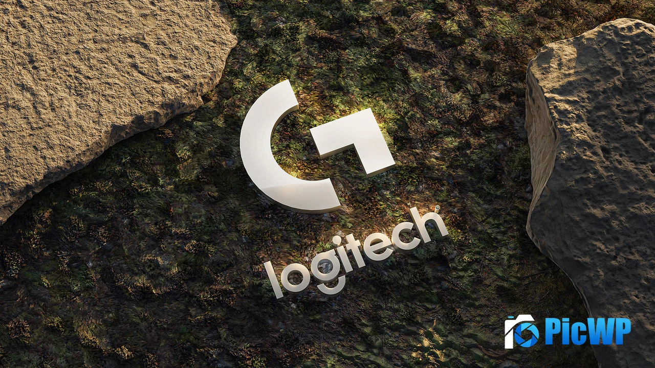 Logitech 3D logo 4K PC Wallpaper