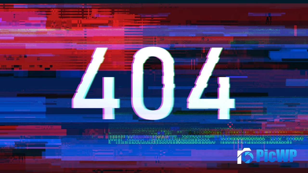 404 Error Glitch art 4K PC Wallpaper