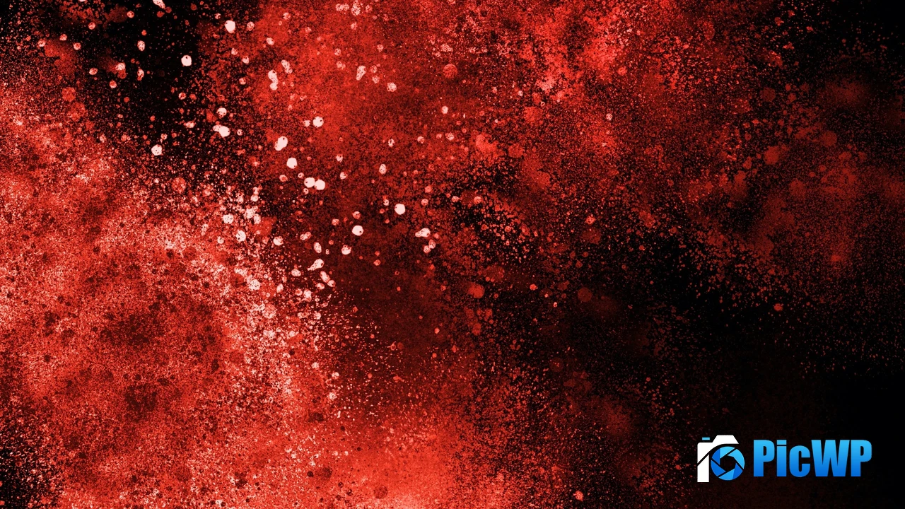 Explosion Red aesthetic 4K PC Wallpaper