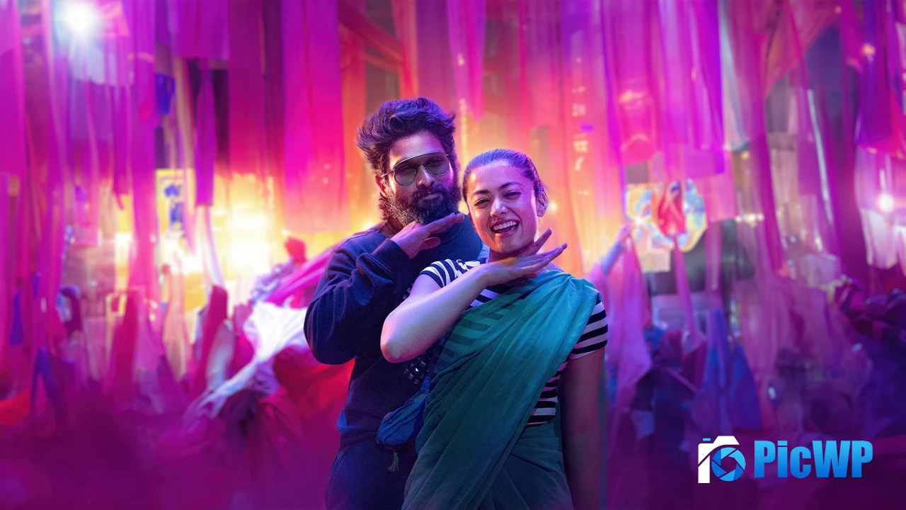 Allu Arjun Rashmika Mandanna 4K PC Wallpaper