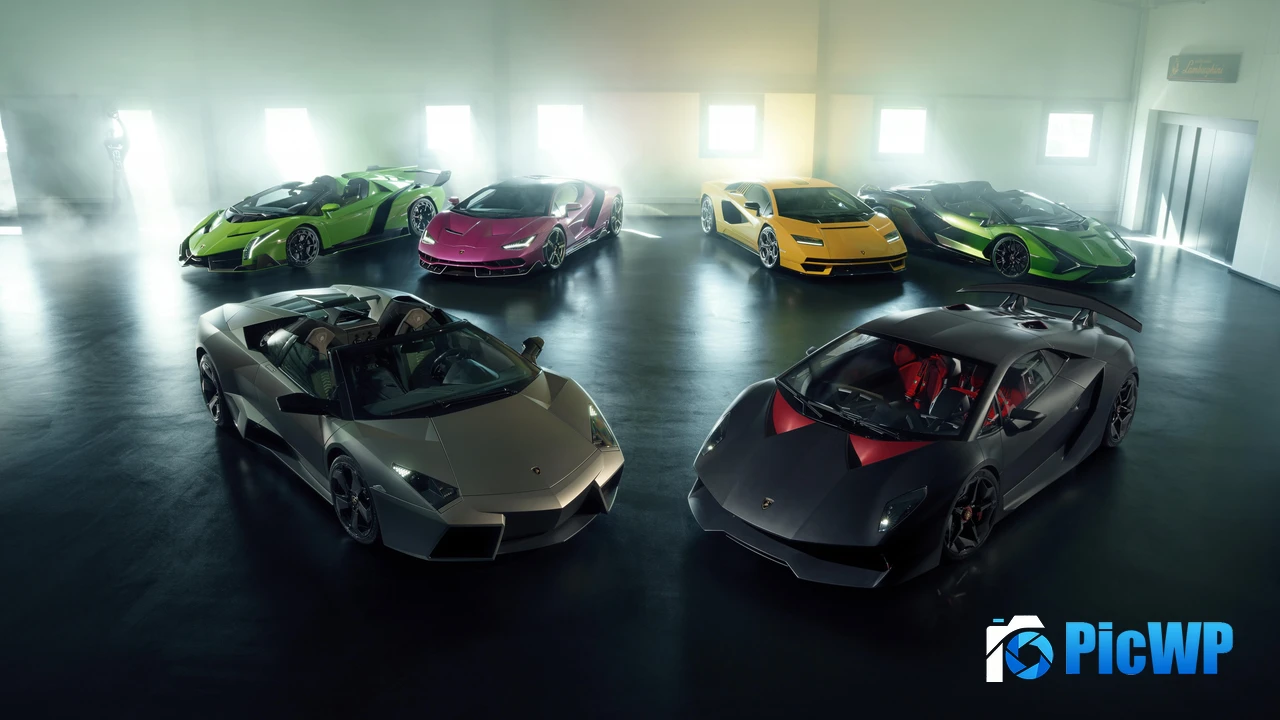 Lamborghini Albert Spiess Collection 4K PC Wallpaper