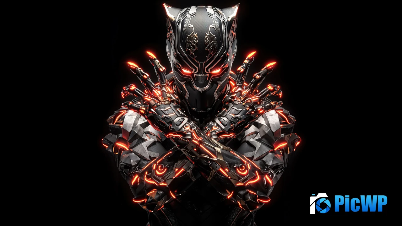 Black Panther Steampunk 4K PC Wallpaper