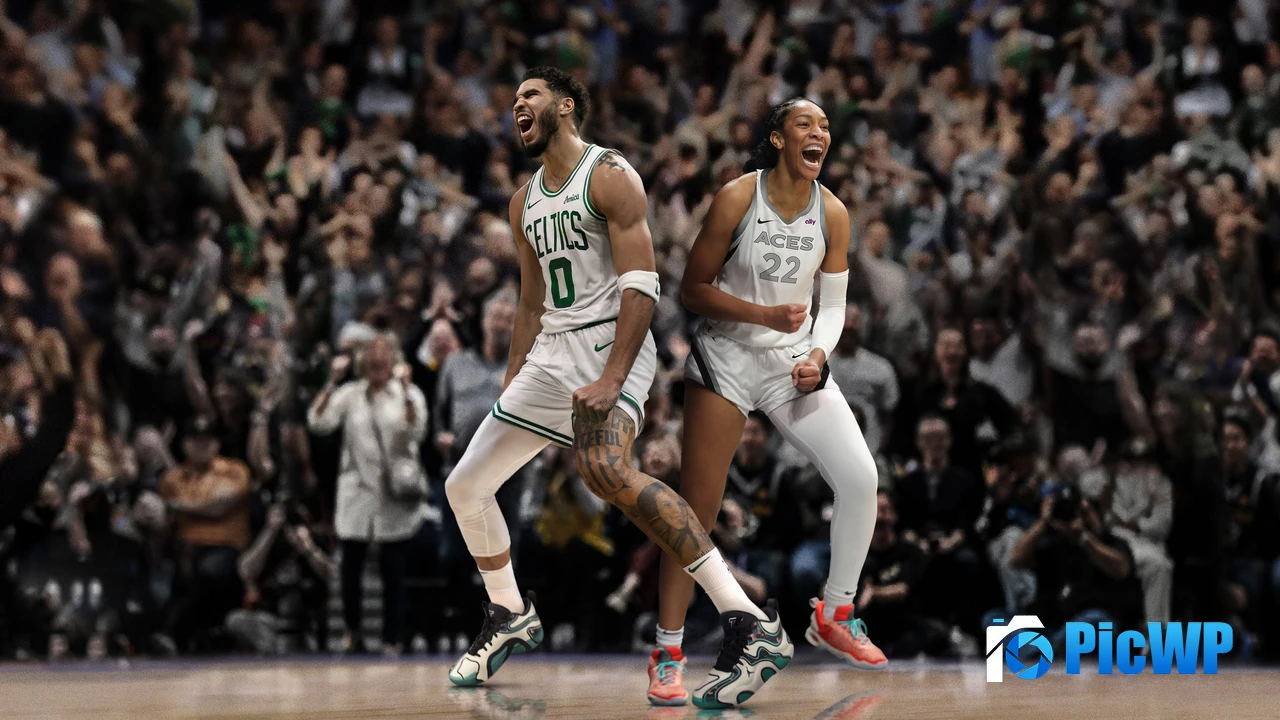 Jayson Tatum Aja Wilson 4K PC Wallpaper