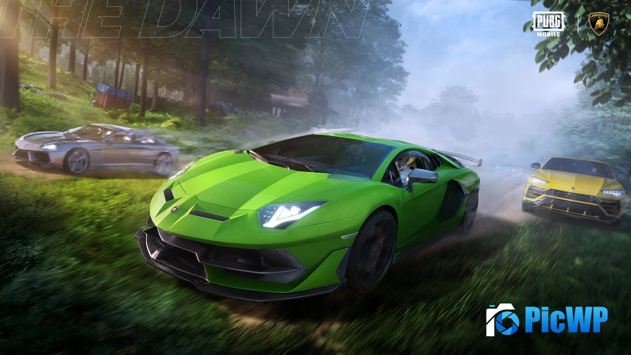 PUBG MOBILE Lamborghini Aventador 4K PC Wallpaper