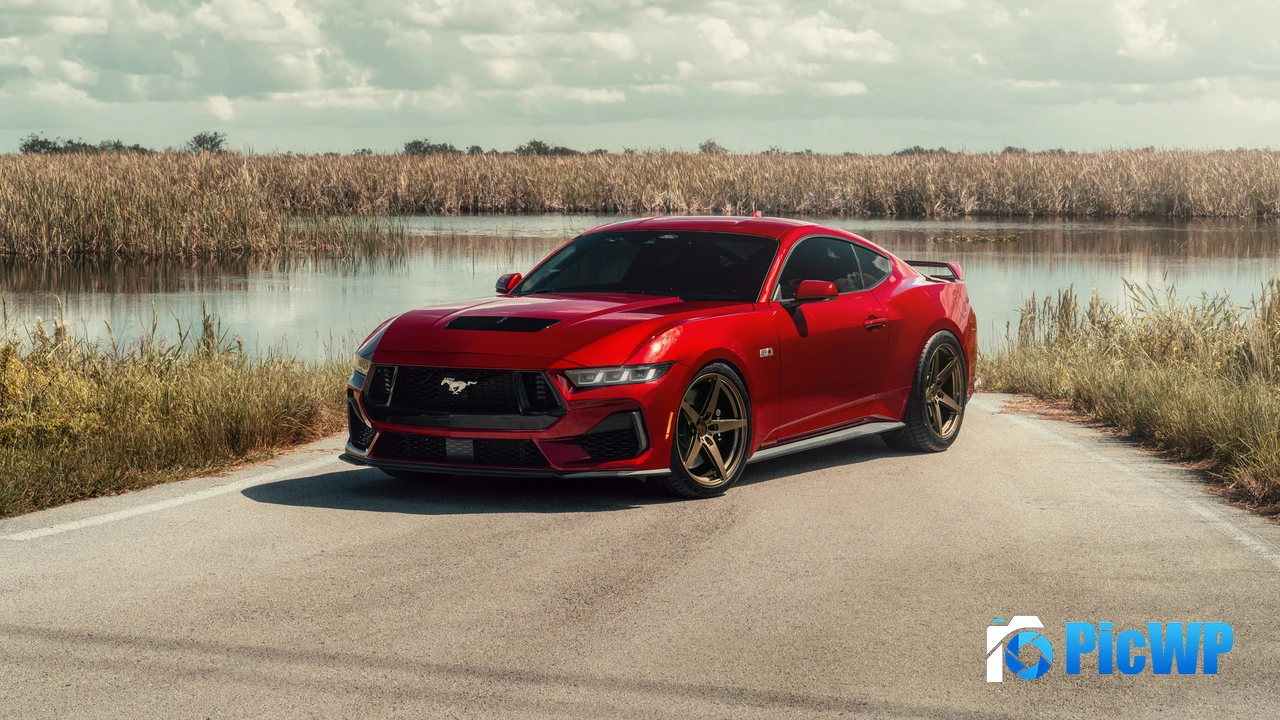 Red Ford Mustang GT 4K PC Wallpaper