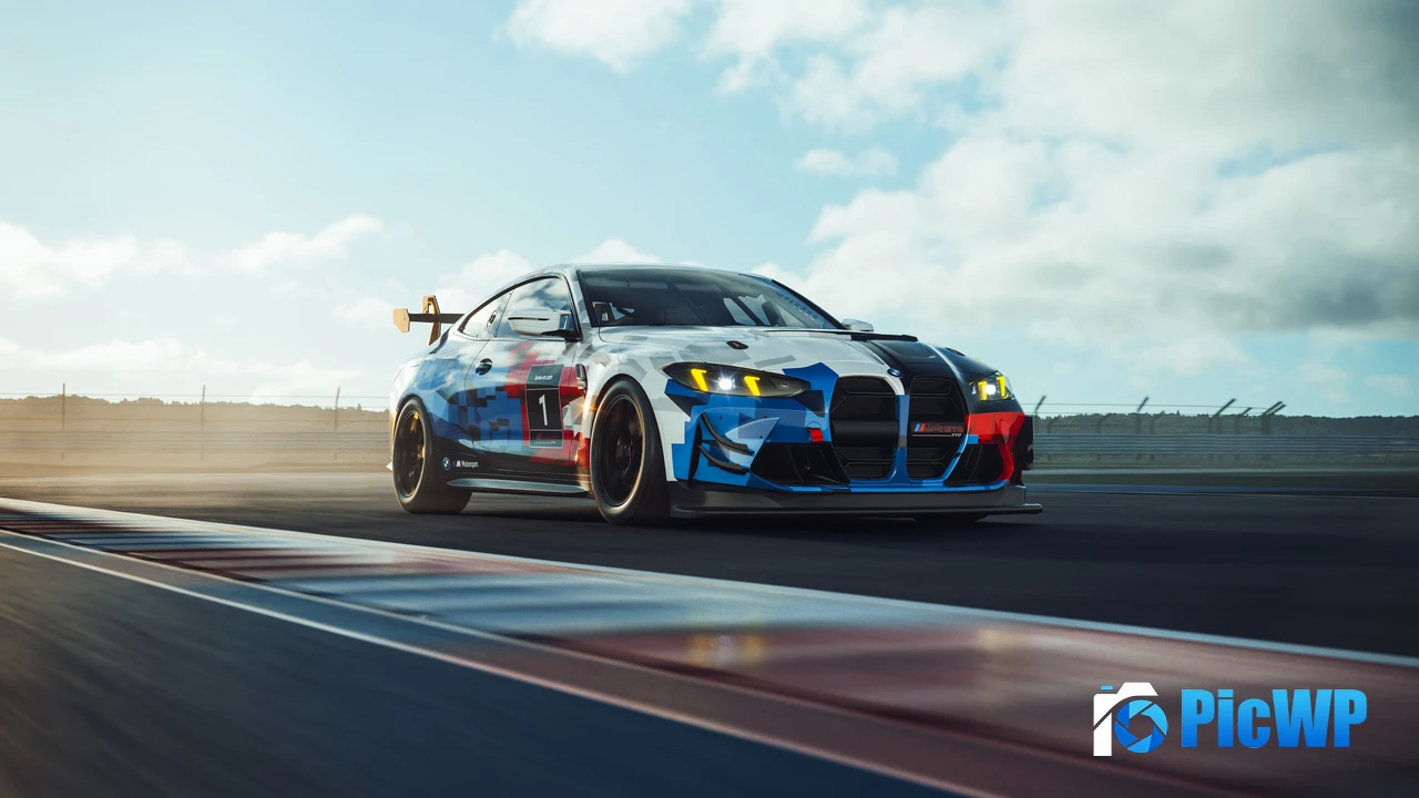 BMW M4 GT4 EVO Racing car 4K PC Wallpaper