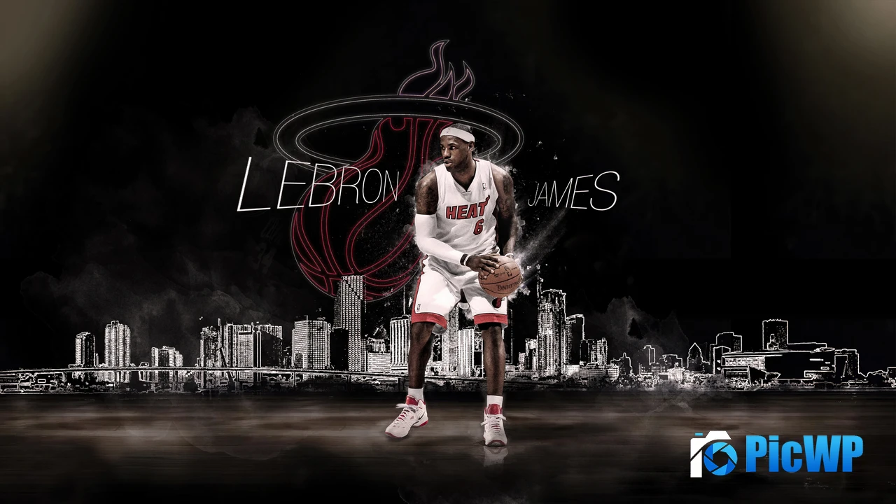 LeBron James Miami Heat 4K PC Wallpaper