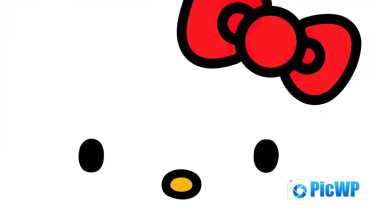 Hello Kitty White background 4K PC Wallpaper
