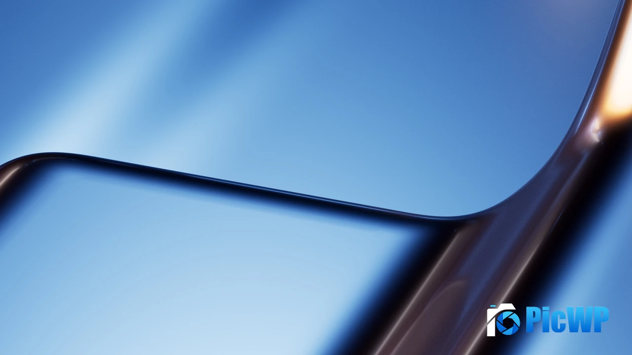 Blue Metal structure 4K PC Wallpaper