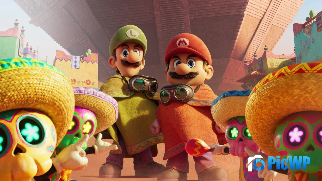 Mario and Luigi Sand Kingdom 4K PC Wallpaper