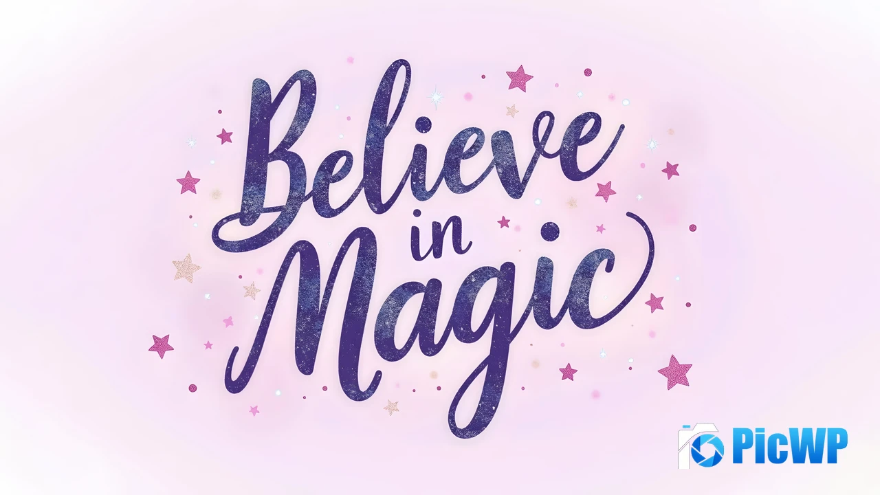 Believe in Magic Girly 4K PC Wallpaper