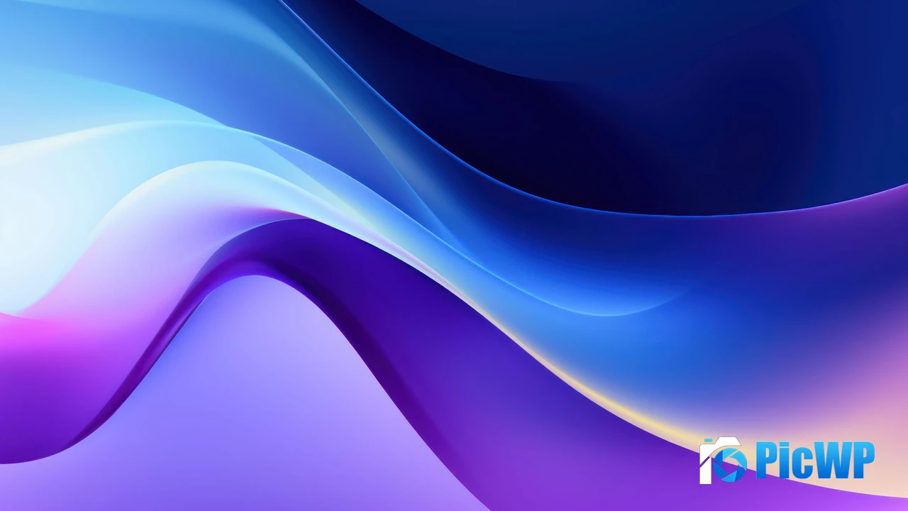 Blue abstract Waves 4K PC Wallpaper
