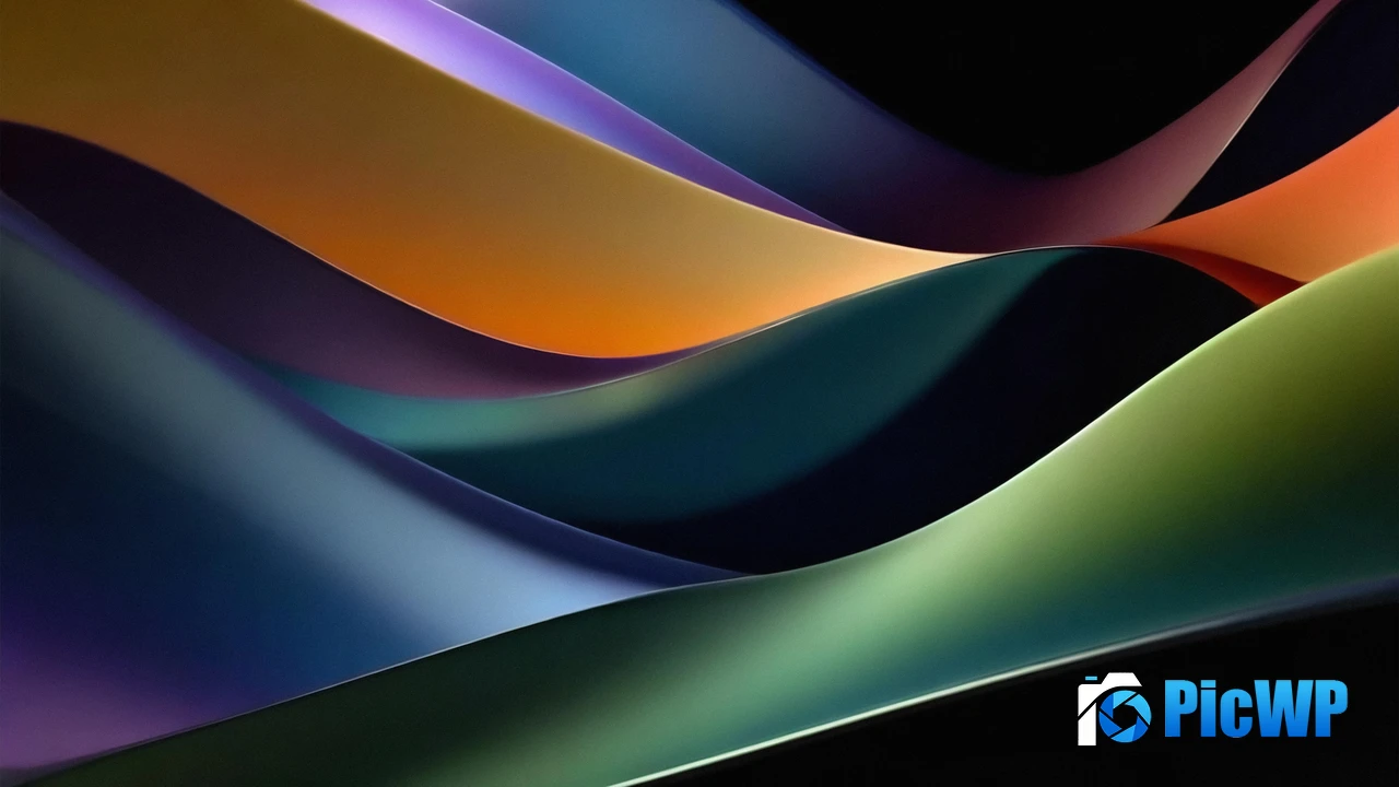 Colorful abstract Waves 4K PC Wallpaper