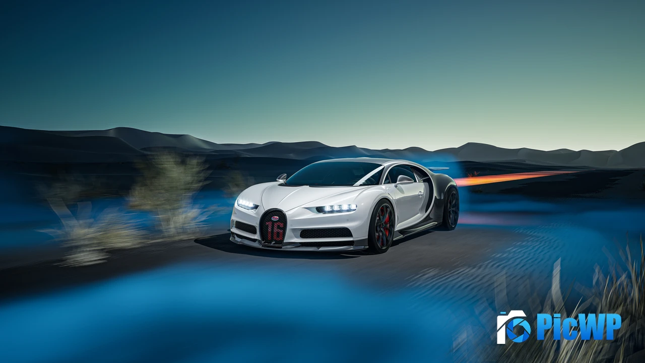 Bugatti Chiron Aesthetic 4K PC Wallpaper
