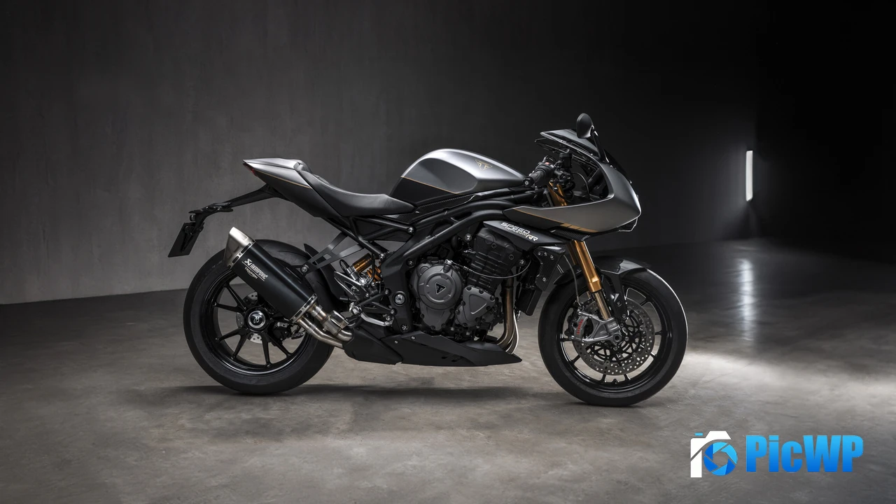 Triumph Speed Triple 1200 RR Breitling Edition 2025 4K PC Wallpaper