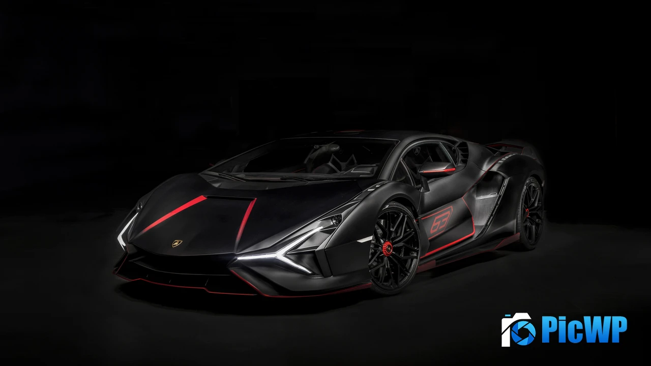 Lamborghini Sián FKP 37 Dark aesthetic 4K PC Wallpaper