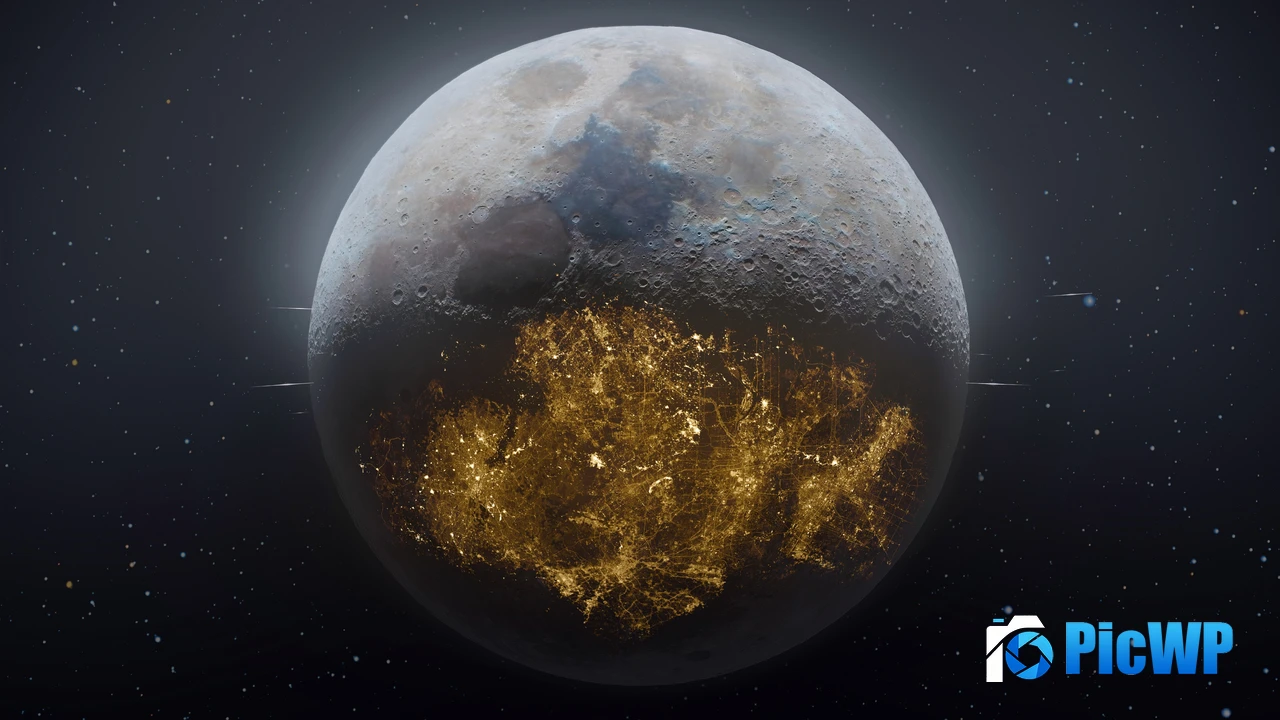 Moon Future 4K PC Wallpaper