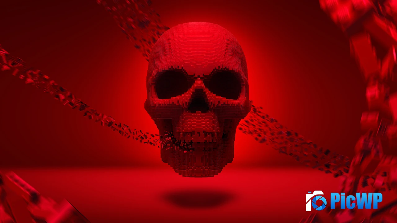 LEGO Skull 4K PC Wallpaper