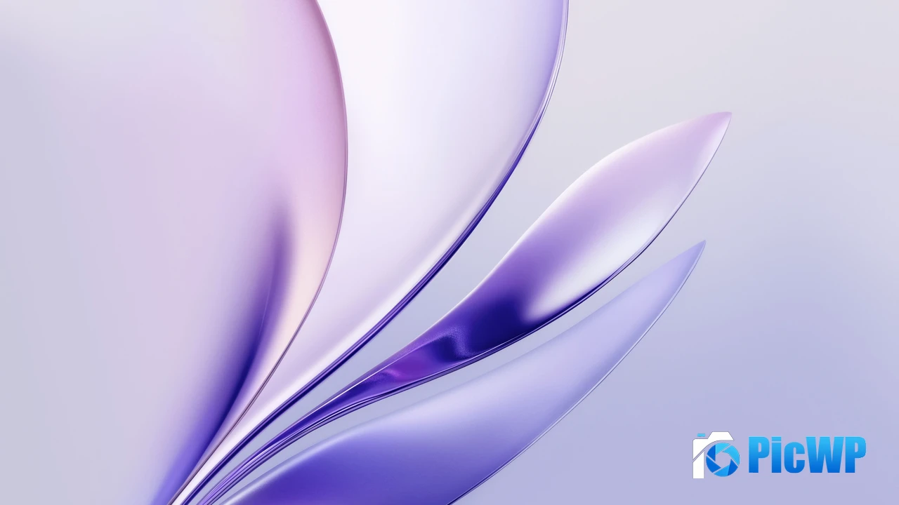 Glossy Purple abstract 4K PC Wallpaper