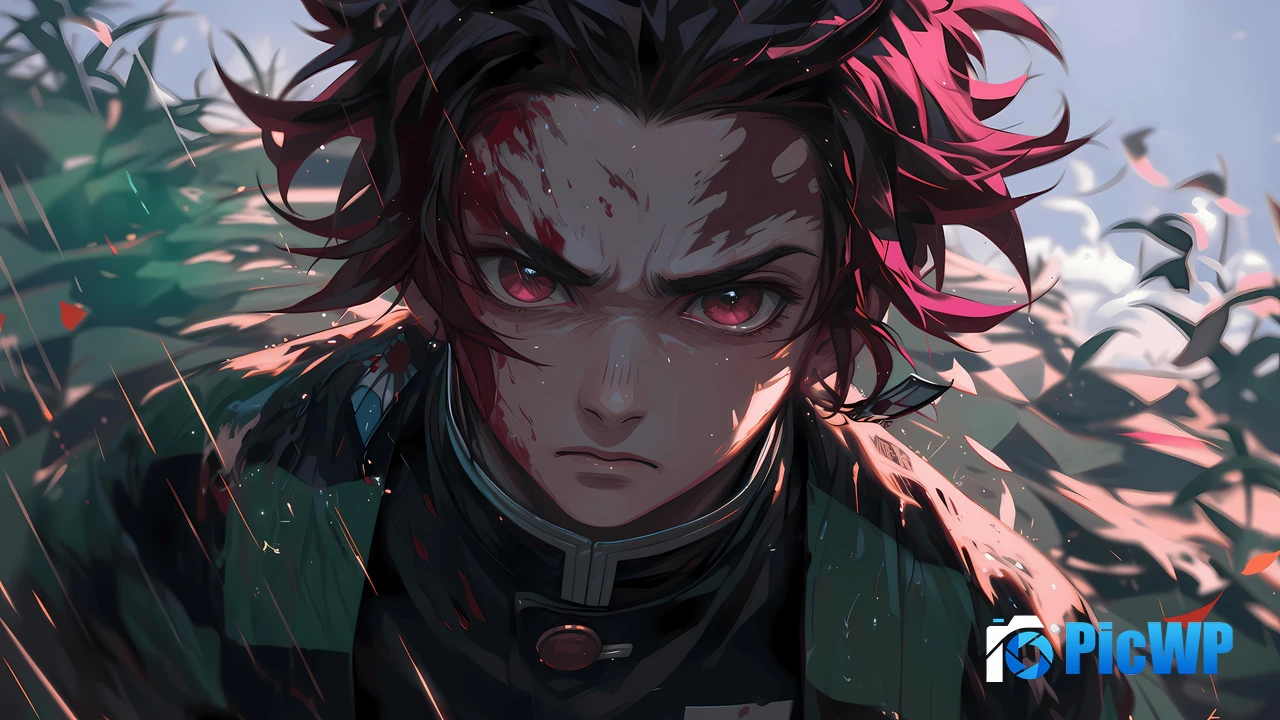 Tanjiro Kamado Closeup 4K PC Wallpaper