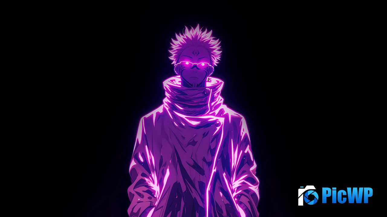 Sukuna Purple aesthetic AMOLED 4K PC Wallpaper