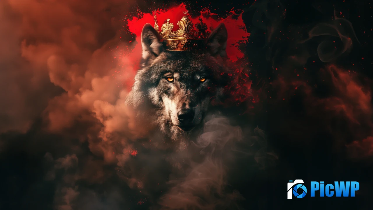 Wolf Crown 4K PC Wallpaper