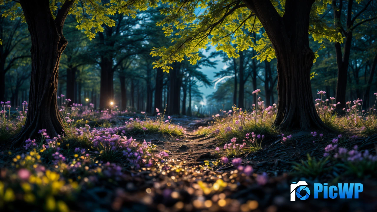 Spring Magical forest 4K PC Wallpaper