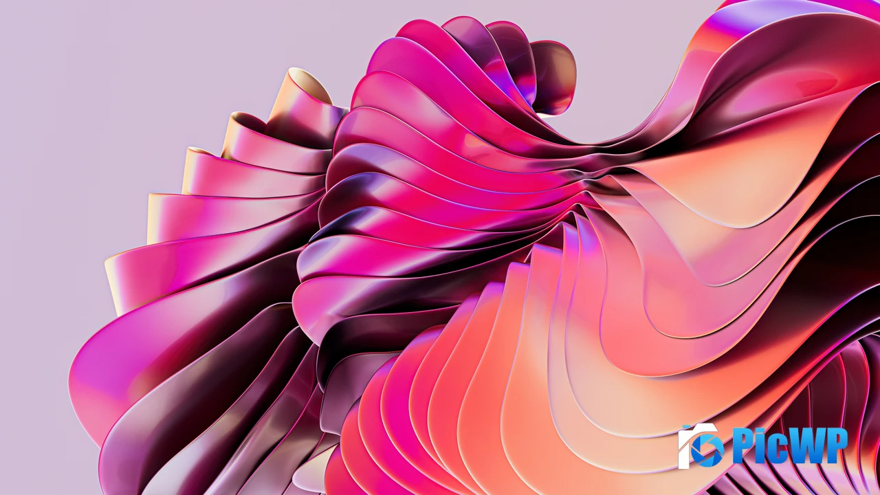 Pink abstract 3D background 4K PC Wallpaper